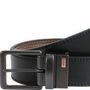 Levi's Men's Black Brown Reversible Leather Classic Belt Sz  XL